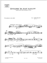 Epitaphe de Jean Harlow op. 164 - Charles Koechlin - Partition - Trios